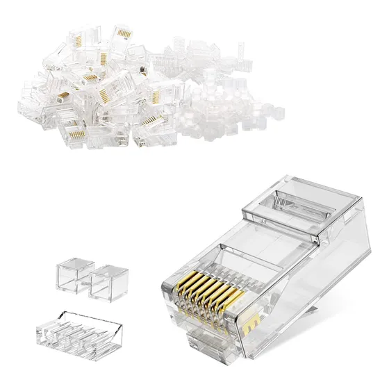 Conector Modular Cablecreation Cat 6a Rj45 Paquete De 100 U