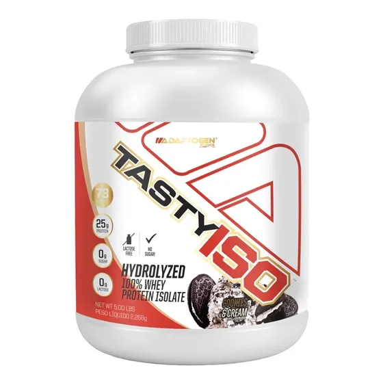 Tasty Iso 2,3kg Adaptogen- 100% Hidrolisado Isolado Importad Sabor Cookies And Cream