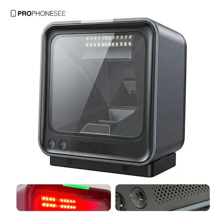 Scanner Leitor De Mesa Fixo Automático Com Fio Usb Para Caixa De Supermercado Lê Código De Barras Qr Code Boleto Bancário Nota Fiscal Danfe Ean Mercado Pra Pc Notebook Desktop Computador Pro Phone See