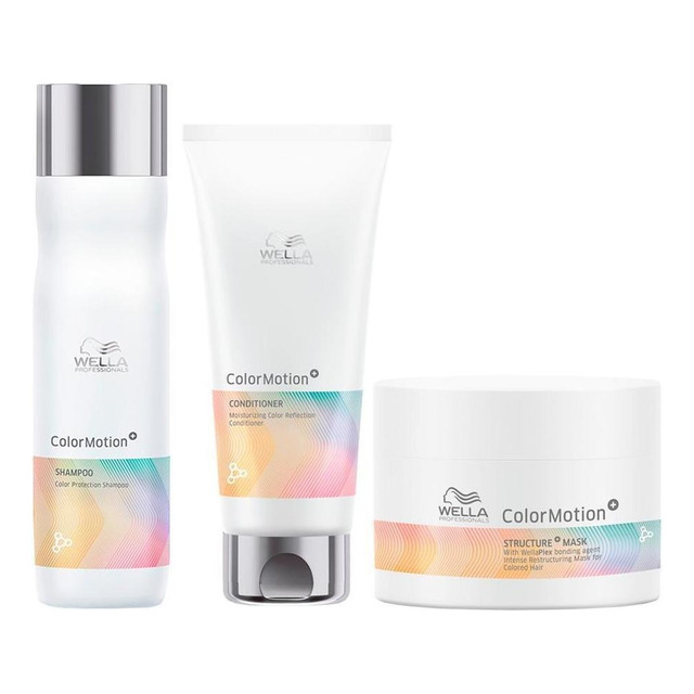 Kit Capilar Wella Pro Color Motion - Sh E Cond E Másc 150ml Kit Capilar Wella Pro Color Motion - Sh E Cond E Másc 150ml