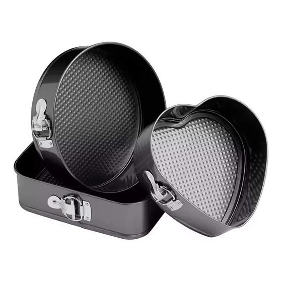 Set Moldes De Torta Desmontable 3 Piezas Reposteria