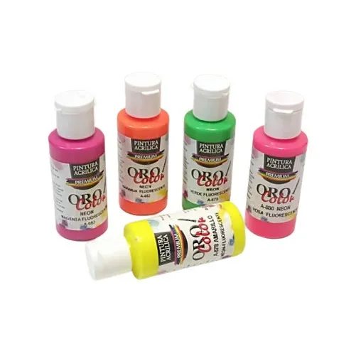 Pintura Acrílica Oro Color Premiun Fluorescente 60 Cc (neón)