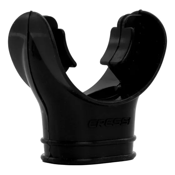 Bocal Para Mergulho De Silicone Cressi Ultra Soft Cor Preto
