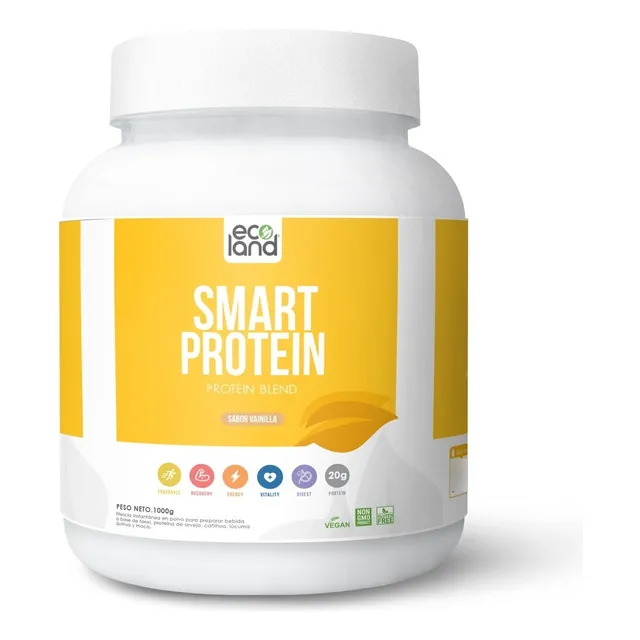 Smart Protein 1.2kg Ecoland Sabor Vainilla
