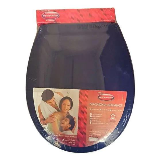 Asiento Magnolia Azul Oscuro Para Sanitarios Venceramica