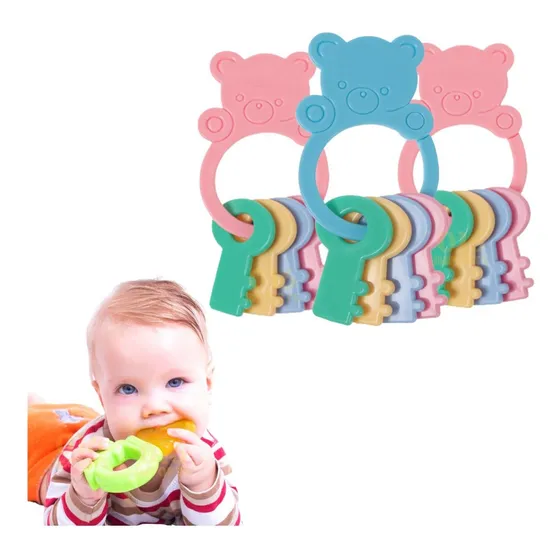 Mordedor Baby Bebê Macio Mão Elefante Chaves Keys Original
