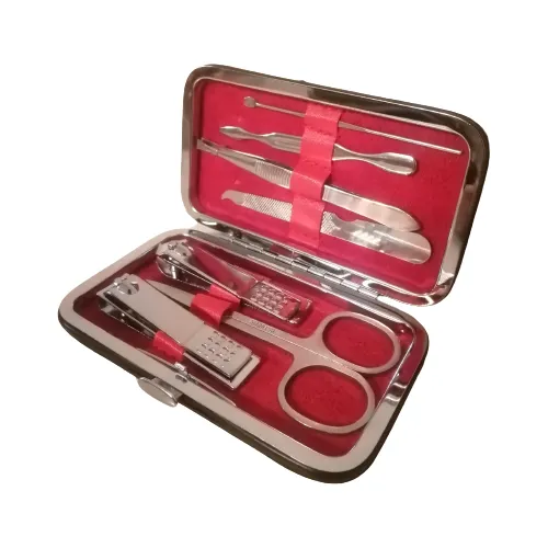 Kit Set Manicure Y Pedicure Con Estuche, 7 Pzas. Davey