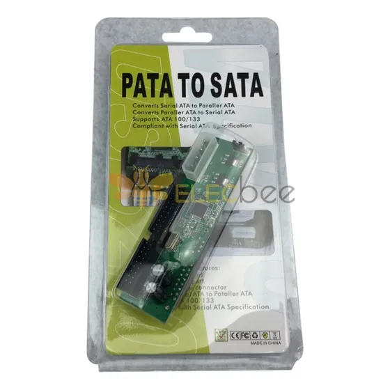 Tarjeta Convertidor Pata To Sata Disco Duro De Pc 100/133