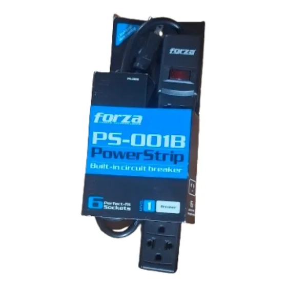 Regleta 6 Tomas Forza Ps-001b 110-240vca
