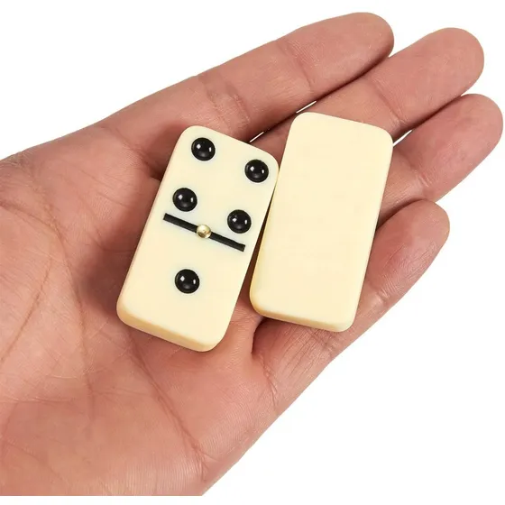 Juego Domino Clasico 28 Fichas Double Six + Estuche  Mnr