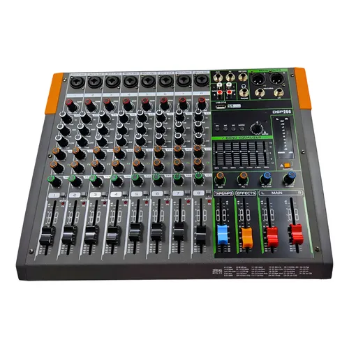 Mixer analógico Mackie Onyx8 de 8 canais com USB multipista