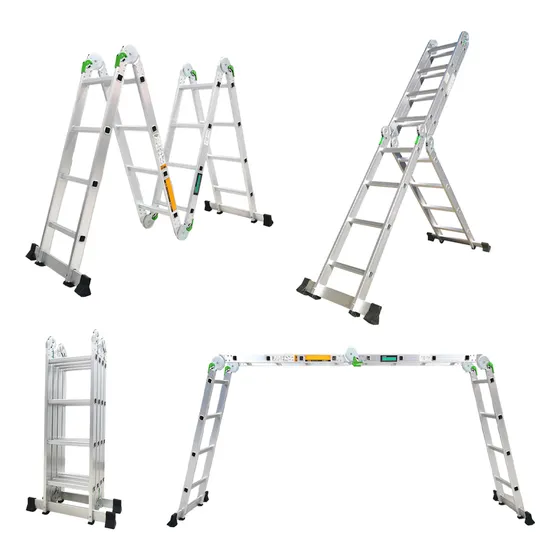 Escalera Sker Esc-002 De Aluminio Multiproposito Articulada 16 Escalones