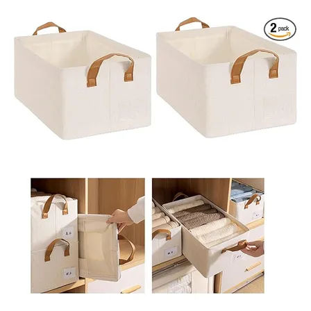 Set De 6 Cajas Organizadoras Plegables Closet Ropa