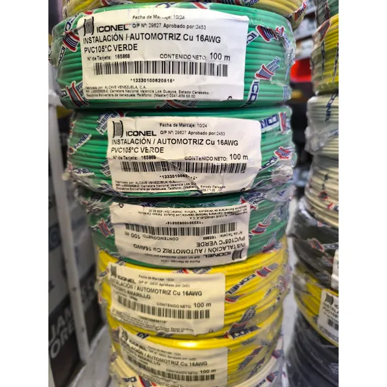 Cable Automotriz 16 Awg Nacional
