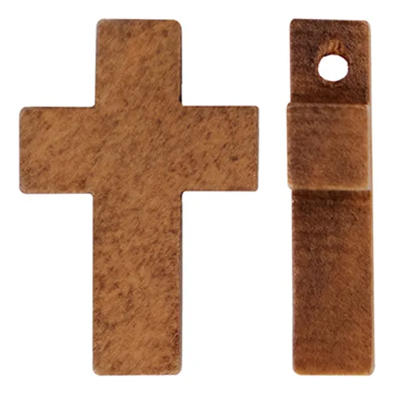 25u Cruces De Madera 14x22mm Cruz Denario Comunion Rosario