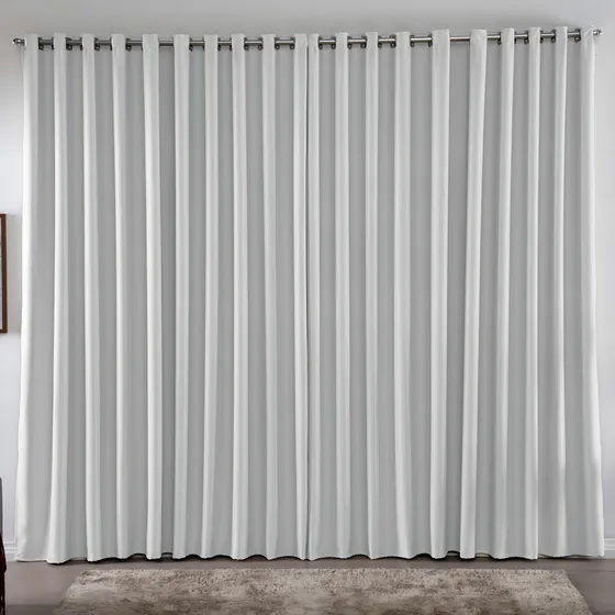Cortina 3,00x2,80 Metros Blackout Blecaute Gelo Corta Luz Em Tecido Grosso Para Quarto E Sala Casa Laura Enxovais
