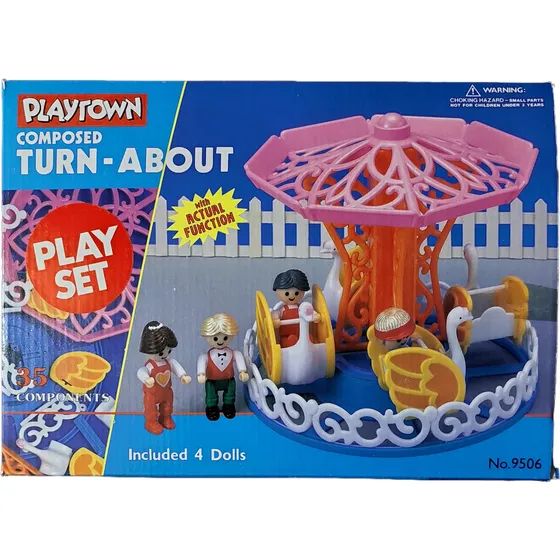 Playtown - Turn About - Carousel - Carrusel Tipo Playmobil