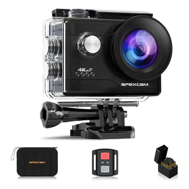 Apexcam Action Camera 4k Sports Camera 20mp 40m 170°wide-...