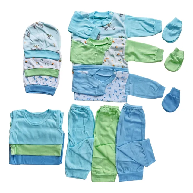 Tnsrkids Ajuar De 15 Piezas Bebe Niño