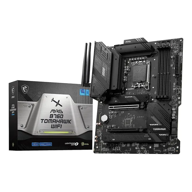 Tarjeta Madre Msi Mag B760 Tomahawk Wifi Socket 1700 Color N