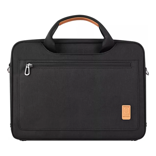 Bolso de hombro Wiwu Pioneer para portátil de 14 correas, color negro, pantalla tamaño 14