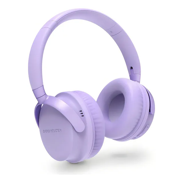 Auriculares Headphones Bluetooth Energy Sistem Style 3 C/mic Color Lila Color de la luz Negro