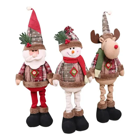 Rx A Cb 3 Peças Decoração De Natal, Rena, Boneco De Neve,