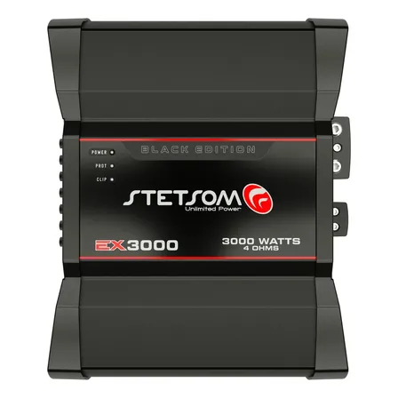 Módulo amplificador Stetsom EX3000 line 4 ohms barra edição preta alta potência