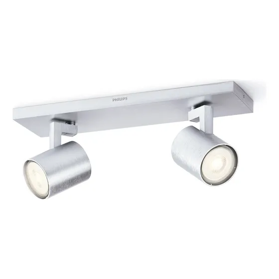 Foco Philips Runner Spotlight Aluminium X2 Gu10 Incluye Ampo