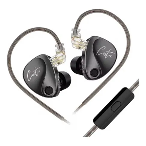 Audífonos Kz Castor Bass Edition Con Micrófono In Ear Hifi