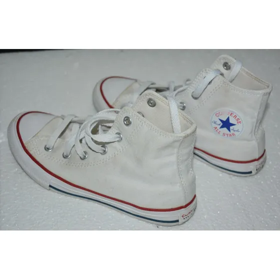 Championes Botas Niña Converse 1 Us Eur 32 Blancas