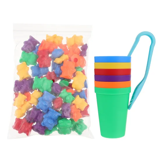 Juego De Coloridos Bloques Counting Bear, Material Didáctico