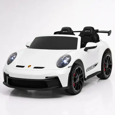 Carro Elétrico Infantil Porsche 24v 80kg Mini Carrinho Branco