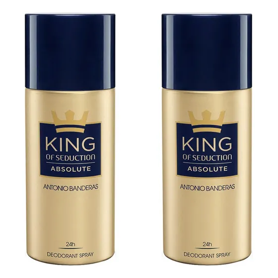 Kit 2 Desodorantes Bandeiras King Of Seduction Absolute