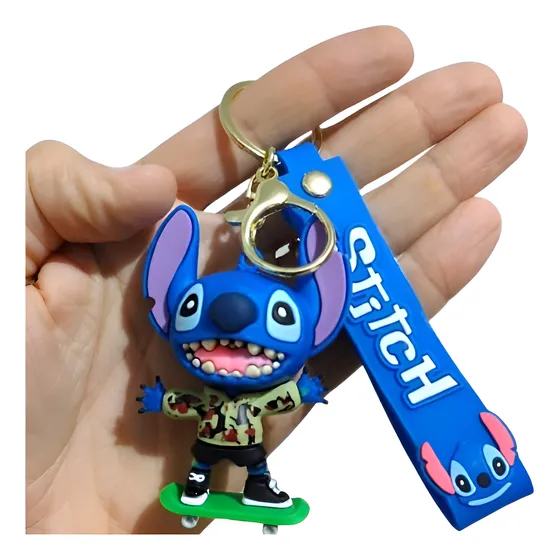 Chaveiro 3d Stitch Lilo & Stitch Personagem Chave Carro