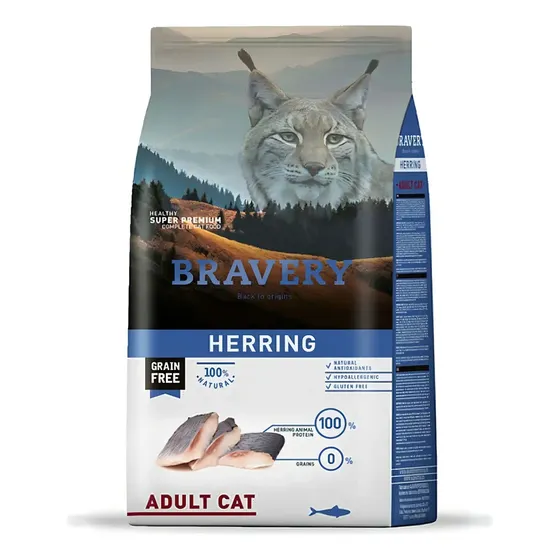 Bravery Gato Adulto Herring (arenque) 7 Kg | Cuotas sin interés