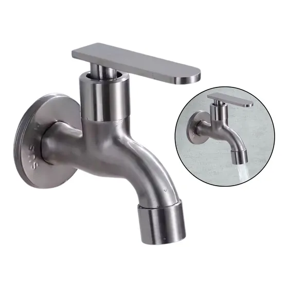 Llave De Acero Inoxidable Terminal, Cocina, Baño, Lavadora,