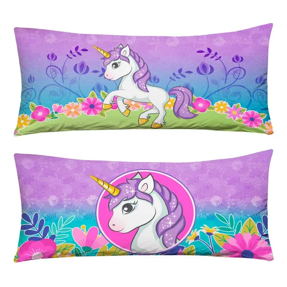 Almohada Súper Jumbo Unicornio - Providencia Color Multicolor
