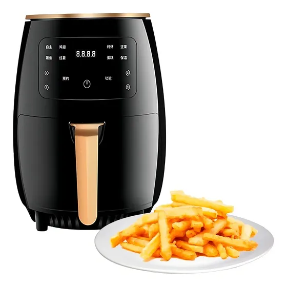 Freidora Aire Airfryer Digital 6 Litros Sin Aceite Color Negro | Cuotas sin interés