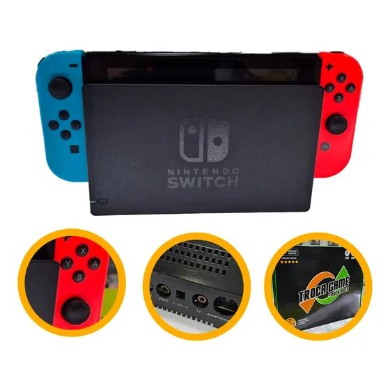 Console Nintendo Switch Seminovo 32 Gb Garantia 6 Meses Original