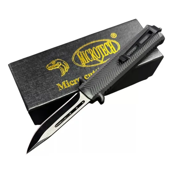 Navaja Automatica Full Metal Microtech Rompe Cristal + Funda