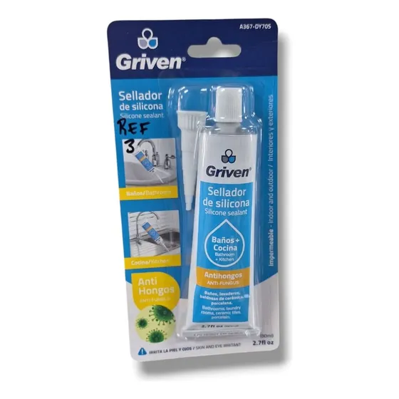 Sellador De Silicona Anti Hongos De 80ml