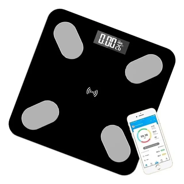 Bascula Inteligente Pesa Bluetooth Vidrio Templa Digital App
