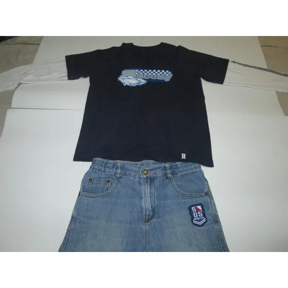 Conjunto Niño Varón Bermuda Y Franela Talla 12