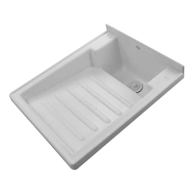 Lavadero De Plástico 50x42cm Empotrar Silplas 539 Blanco