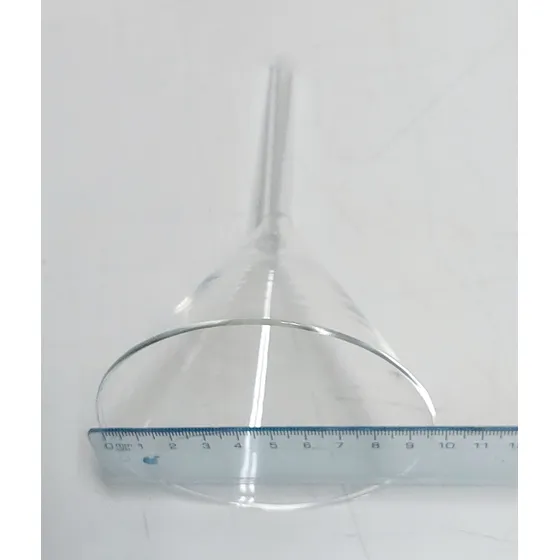 Embudo De Vidrio Borosilicato Rama Corta 75mm Diametro