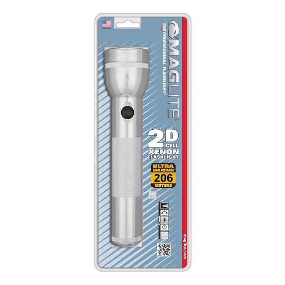 Lanterna D Incandescente Pesada Maglite De 2 Células, Silv..