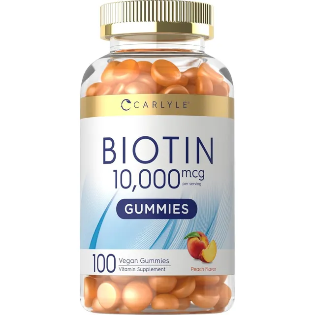 Biotina 10000 Mcg Carlyle 100 Gomitas Veganas