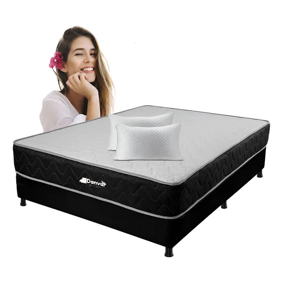 Base Cama + Colchón Resortado+obsequio 1.00x1.90