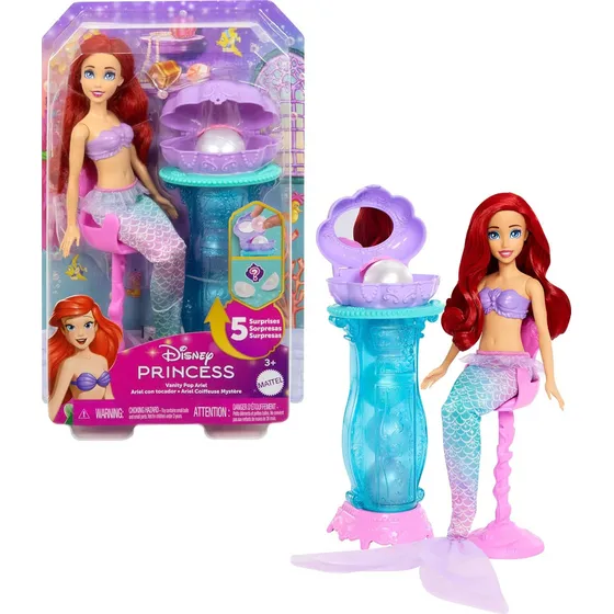 Disney Princesa Boneca Ariel Com Acessórios Surpresa